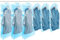 TAILI Hängende Vakuumbeutel für Kleidung, 6 Packungen (3 lange 135x70cm & 3 kurze 105x70cm), Blau Vakuumierbeutel Kleidung für Anzüge, Mäntel, Jacken, Vakkumsäcke