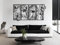 VAILLA ® 3er set Blumen Wanddeko, Blume Wanddekoration aus Holz, Wandbilder Home Dekoration, 3D Wall Art, Große Wand Deko, Bilder für Schlafzimmer, Wohnzimmer und Küche (Blumen 9)