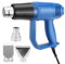 Décapeur Thermique Professionnel 2000w, Pistolet À Air Chaud 300-600℃ Température Réglable Avec Deux Réglages De Vitesse, Réparation De Câble, Sécurité Améliorée, Buse En Acier Inoxydable