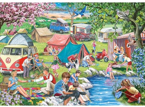 The House of Puzzles - Pitch Perfect Puzzle - 1000 Teile Puzzles für Erwachsene, Künstler illustriert, malerische Landschaft, Deluxe-Puzzle-Geschenke