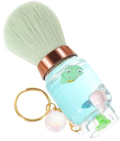 VICASKY Pinceau à Blush et Poudre Outils de Maquillage Portable Forme de Réservoir Essence avec Porte-clés