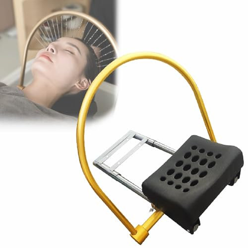 Vdhfgso Spa de tête en Cascade avec Bol de shampoing avancé, Massage par Jet en Cascade + Fumigation à la Vapeur, Station de Lavage de Cheveux Mobile Commerciale