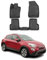 OMAC Gummimatten Fußmatten für FIAT 500X 2014-2025 TPE Automatten Schwarz 4X