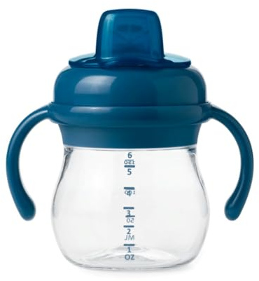 OXO Tot Transitions Soft Spout Cup with Handles Navy
