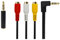 Jack 3,5 mm vers RCA Femelle, AV Cable, Cable Adaptateur TV,câble mâle vers fiche mâle 3RCA pour câble Audio stéréo AUX pour Smartphones, MP3, Tablet