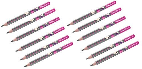 Pelikan 810401 Schreiblernbleistift Combino pink, 12 Stück in Faltschachtel