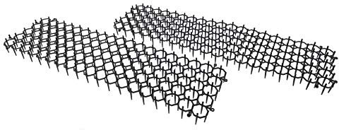 MC-Trend Tier-Abwehr-Matte Barriere Katzen-Hunde-Marder-Schnecken-Vogel-Schreck Schutz Garten Beet (6 Stück)