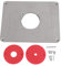 Akozon 300mm x 235mm x 9.5mm DIY Router Table Insert Plate y Insert ring ring Woodworking