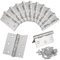 Sunshine smile 10 Stück Edelstahl Scharniere mit 60 Stück Edelstahlschrauben,Edelstahl Scharniere Steckverbinder,Edelstahl Tür-Scharnier,Scharniere für Fenster Schrank