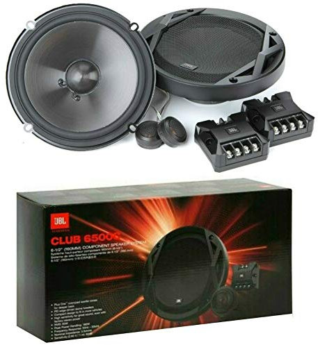 1 Kit de 2 vías JBL Club 6500C 6.5 165 mm 16.50 cm 60 vatios rms y 180 vatios máx con woofer Tweeter Crossover predisposición Coche impedancia 3 ohmios, por par