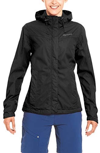 Gonso Sura Light, Damen Fahrradjacke, Wasserdichte Regenjacke, Wasserdicht bis 10.000 mm & winddicht, G-Tex, 2-Lagenlaminat & getapte Nähte, Weite Passform, PFC-frei, Gelb, Gr. 42