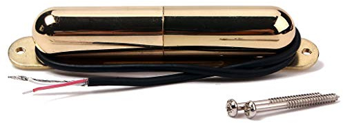 Alnicov Guitar Lipstick Tube Pickup, Single-Coil Pickup im Vintage-Stil für ST-Gitarrenzubehörteile, Gold