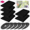 Bigxin 6pcs Mosquiteras para Ventanas,Tela Mosquitera Mosquitera Ventana Rede Mosquiteira Tela Mosquitera por Metros Malla Mosquitera Mosquitera Autoadhesiva Ajustable 1.5m*1.3m (Negro)