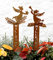 LB H&F 2er Set Engel Willkommen Stecker Gartendeko Weihnachtsdeko Deko Dekoration Herbst Winter Weihnachten Metall Rost Gartenstecker (2er Set Engel Willkommen)