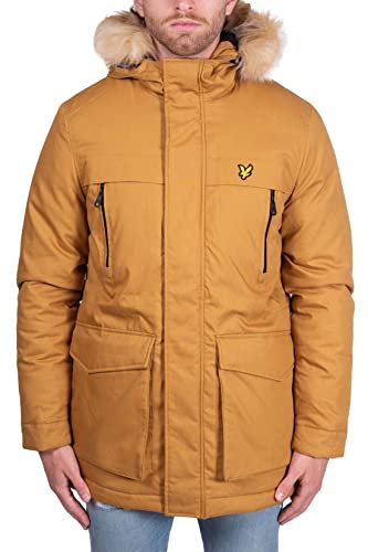 Lyle & Scott Winter Weight Microfleece Lined Parka Herren hellbraun, M