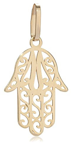 NKlaus Kettenanhänger Hand Der Fatima 17x11mm 333 Gelb Gold 8 Karat Amulett Talsiman 8273