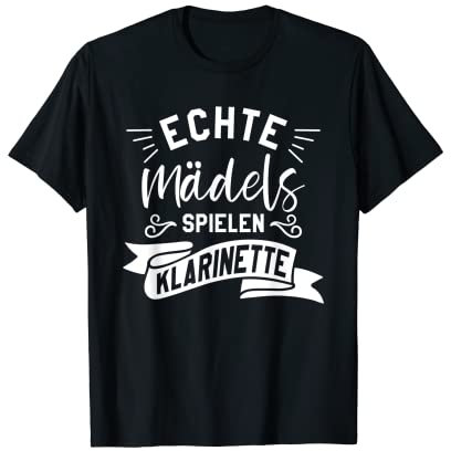 Echte Mädels Spielen Klarinette T-Shirt