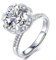 GUILOPOER Klassisch 1ct Rundschliff Moissanite Solitär Promise Ring Damen, Verlobungsring Damenring Silber 925 mit Stein Frauen, Simulierte Diamant Jubiläum Eheringe Silberringe