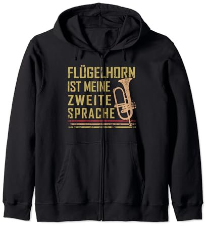 Flügelhorn Anstecker Hornspieler Musikinstrument Trompeter Kapuzenjacke