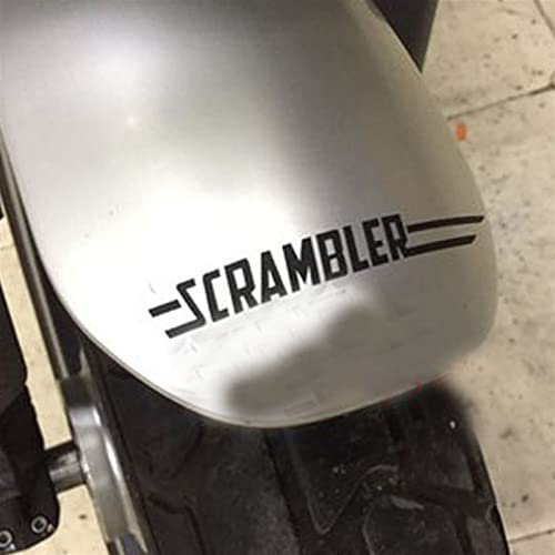 Adesivo Moto per Ducati Scrambler Bike Serbatoio Carburante Ruote Carenatura Casco Bagagli Moto Accessori Auto Decalcomania Segno Riflettente Decorare (Color : Nero)