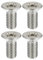 X AUTOHAUX 4pcs Brake Disc Rotor Screws Bolts Kit 93600-06014-0H for Honda