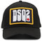 DSQUARED2 Dsquared DSQ Cap Logo-Embroidered Baseballcap Cap BCM0682 2124 Black - SCHWARZ