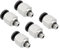 M METERXITY 5 Paquet Droit Pousser à Connect Air Tuyau Raccord, pour Transport Air Eau, Application à Externe/Industriel (4mm Tube, M5 Mâle Filetage)