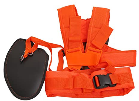 Correa de Hombro Doble para Desbrozadora, Arn¨¦s Ajustable de Nylon Resistente, Compatible con Cortac¨¦sped y Recortadora de C¨¦sped
