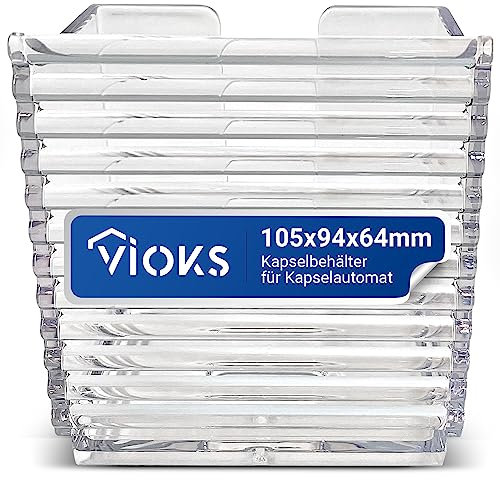 VIOKS Recipiente colector de repuesto para Krups Nespresso MS-0062592 - Accesorio Nespresso para máquina Nespresso Pixie/Krups Nespresso