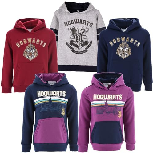 Harry Potter - Mädchen Jungen - Kapuzenpullover Full Print - Herbst Winter - Offizielles Lizenzprodukt [1035 Rot - 6 Jahre], 1035 Rot