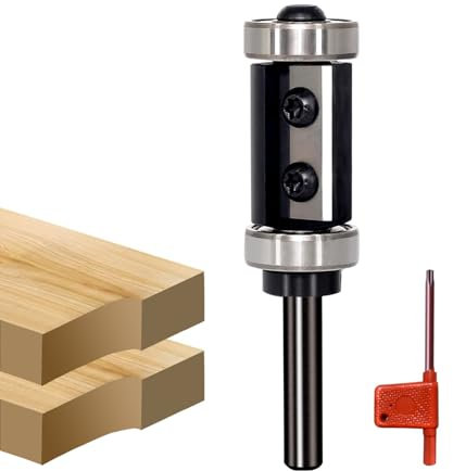Fresa enrasadora de 8 mm, longitud de trabajo de 30 mm, diámetro de 22 mm, placas reversibles de metal duro de 2 lados, fresa enrasadora de 8 mm, eje de rodamiento de bolas y parte superior, fresadora