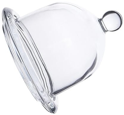 KICHOUSE Mini Cake Plate Holder Fruit Bowl with Lid Covered Tray Afternoon Tea Display Dustproof Dessert Dish and Lid Set Random Style