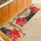 Tapis de Cuisine Peinture À l'huile Rouge Tapis Cuisine Devant Evier Long Antidérapant et Lavable Tapis de Sol Cuisine et Lavable Moderne Salon Couloir
