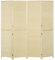 HOMCOM Paravent intérieur en Bambou 4 Panneaux 180 x 180 cm séparateur de pièce cloison de séparation Pliable - Naturel