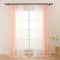 L.Z.E Vorhänge Gardine Farbverlauf mit Kräuselband Vorhang Rosa Weiß für Wohnzimmer Kinder Mädchen Schlafzimmer Fenster Transparent 2er Set Voile Gardinen Schal 140 x 245 cm Lang (LZE2220T-PI245)