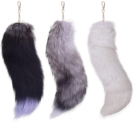 Benyong Therian Fuchsschwanz-Accessoire Fox Tail 16 Inch Schwarz