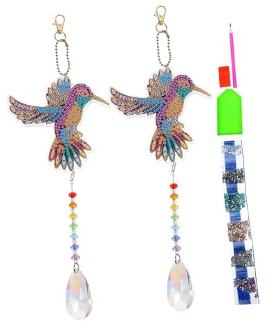 Sosoport 6sätze Teiliges Vogel Diamant-malerei Kit Für Garten Und Wohnraum-dekoration Bastelbedarf Mit Beidseitigem Design Und Einfacher Anleitung