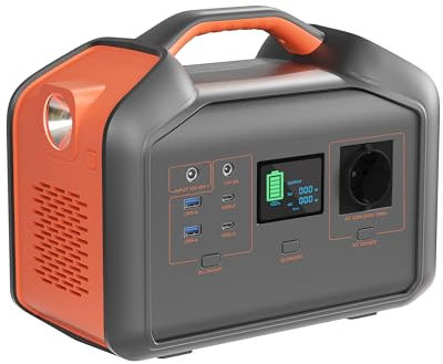 Modesty C519.48Wh Tragbare Powerstation, 700W (Peak 1000W) MPPT Solar Generator Batterie, 150W Schnellladeleistung LCD-Anzeige Mobile Stromversorgung Für Camping, Draußen, Reisen, Notfälle, Unterwegs