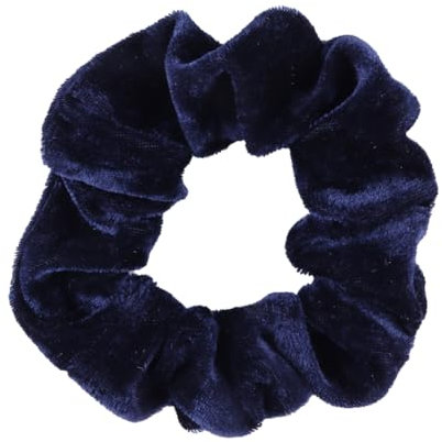 Hrlace 15 Stück Haargummis Samt Haarbänder Haarschmuck Elastische Bunte Gummibänder Seile Scrunchies für Frauen Mädchen Kinder Haartypen und Stile Geburtstag Party Weihnachten Hochzeit Marineblau