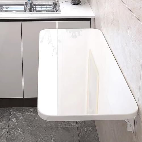 Bureau d'ordinateur pliable à fixation murale Blanc 59,7 x 50,8 cm