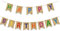 kitudaty Happy Birthday Jute Girlande Banner, 1 Set Geburtstag Wimpelkette, Kindergeburtstag, Happy Birthday Girlande Sackleinen, 20 x 14 x 2,5 cm, Bunt