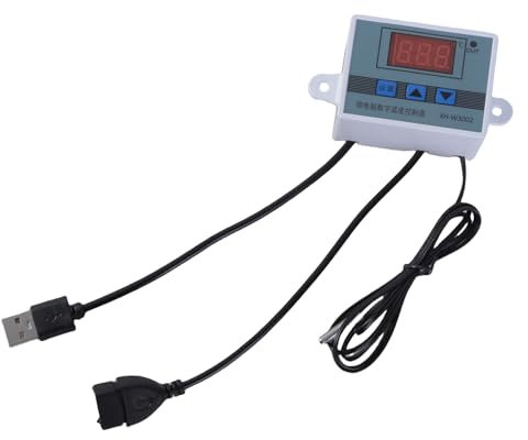 Câble de contrôle de la température USB 5 V Thermostat numérique pour refroidir les ventilateurs et les ventilateurs avec zones réglables -50~110 ℃