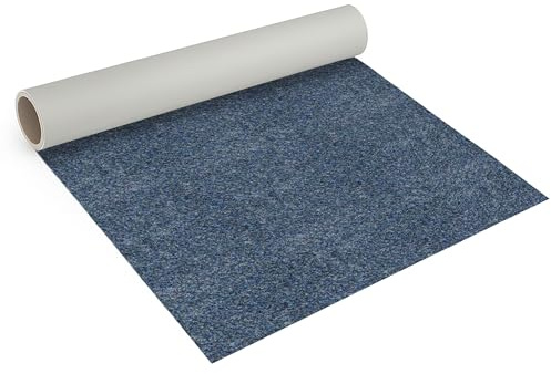 Internethandel Pfordt Nadelfilz Blaugrau 300x200 cm, Bodenbelag Meterware | für Gewerbe, Büro, Treppen und stark beanspruchte Bereiche, ca. 5,2 mm Gesamthöhe und 1090 g/m² Flächengewicht
