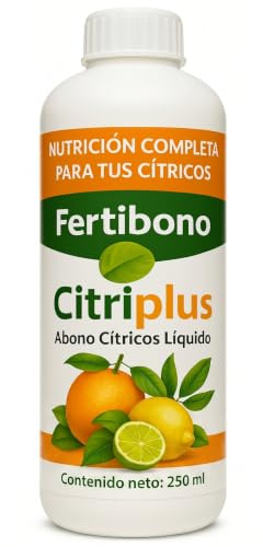FERTIBONO CitriPlus 250 ml – Abono Cítricos Completo con NPK, Hierro y Magnesio – Residuo Cero, Mantiene el Verde y Ayuda a Evitar Hojas Amarillas