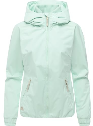 Ragwear Damen wasserdichte Übergangsjacke leichte Jacke kurz mit Kapuze Dizzie Intl XS-6XL