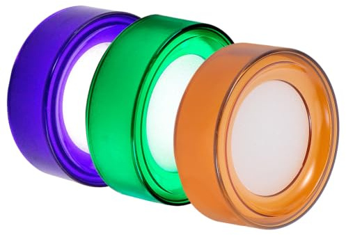Veemoon 3 Pièces Humidificateur de Doigt pour Comptage D’argenté, Gobelet Rond | Éponge Plastique, Usage Bureau et Financier, pour Documents et Enveloppes