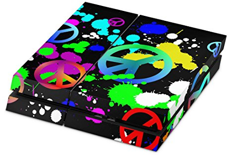Skins4u Designfolie Aufkleber Skin Sticker kompatibel mit Sony PlayStation 4 PS4 Unity Peace