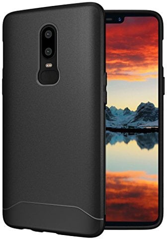 TUDIA [Arch S TPU Schutzhülle OnePlus 6 Ultra Slim Hülle (Schwarz)