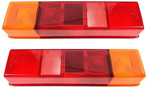 2x Lichtscheibe Heckleuchte Links/Rechts Glas Rückleuchtenglas Rückleuchten
