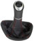ICT Schaltknauf Schalthebel Schaltsack Schaltmanschette Leder, 6 gang kompatibel mit: Mercedes V – Class 2003-2010 / Vito W639 Bj. 2003-2010 / Viano 2003-2010 (A Naht rot)